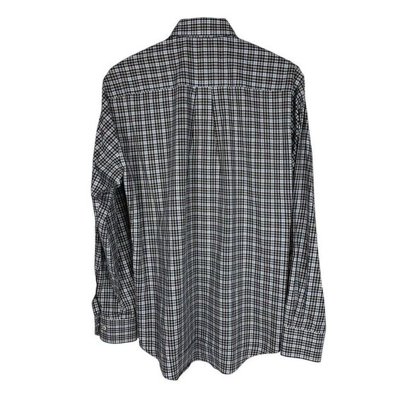 Peter Millar Mens Medium Crown Ease Worth Tartan Sport Shirt - Picture 3 of 10